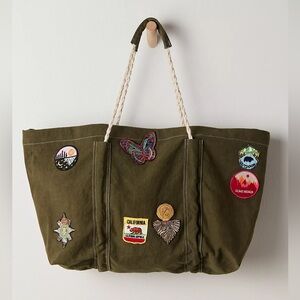 FREE PEOPLE Been There Badge Tote Bag